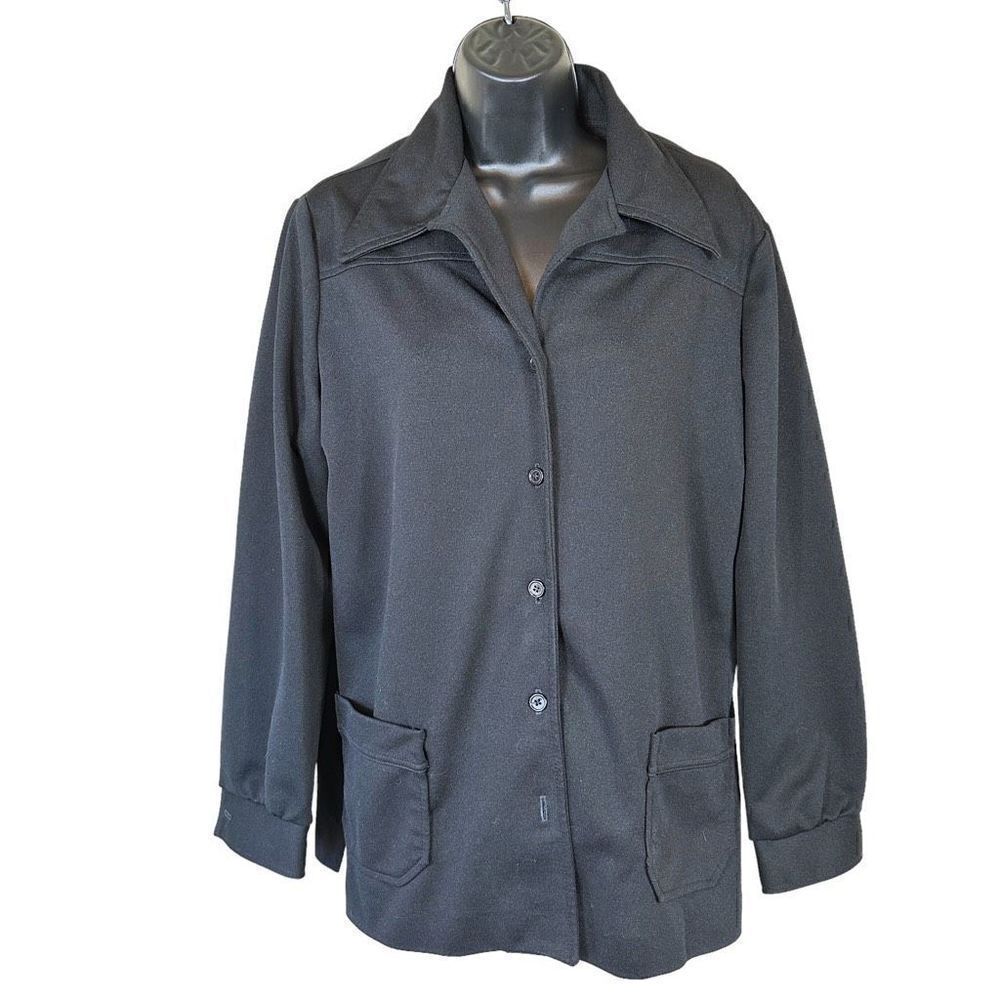 Vintage Women’s Black Casual Polyester Blazer